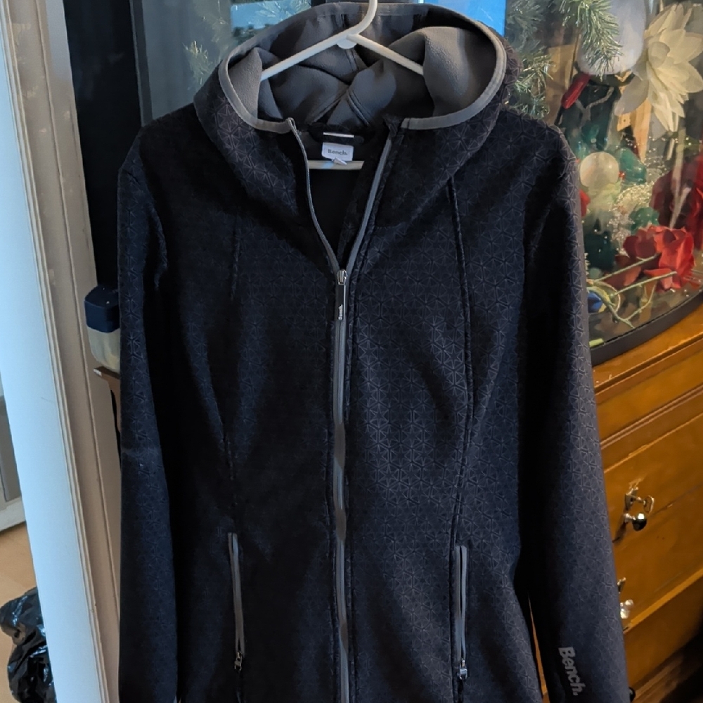 Bench Women's Dark Gray Hooded Ski Jacket